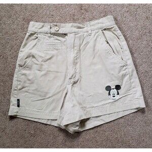 Vintage 90s Mickey Unlimited Mom Shorts Cotton Size 9/10 Girls Embroidered